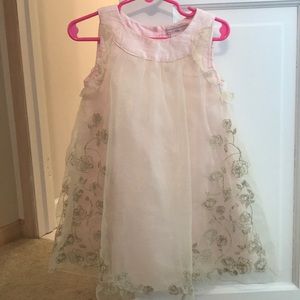 Catherine Malandrino Mini pink and Gold dress. 2t